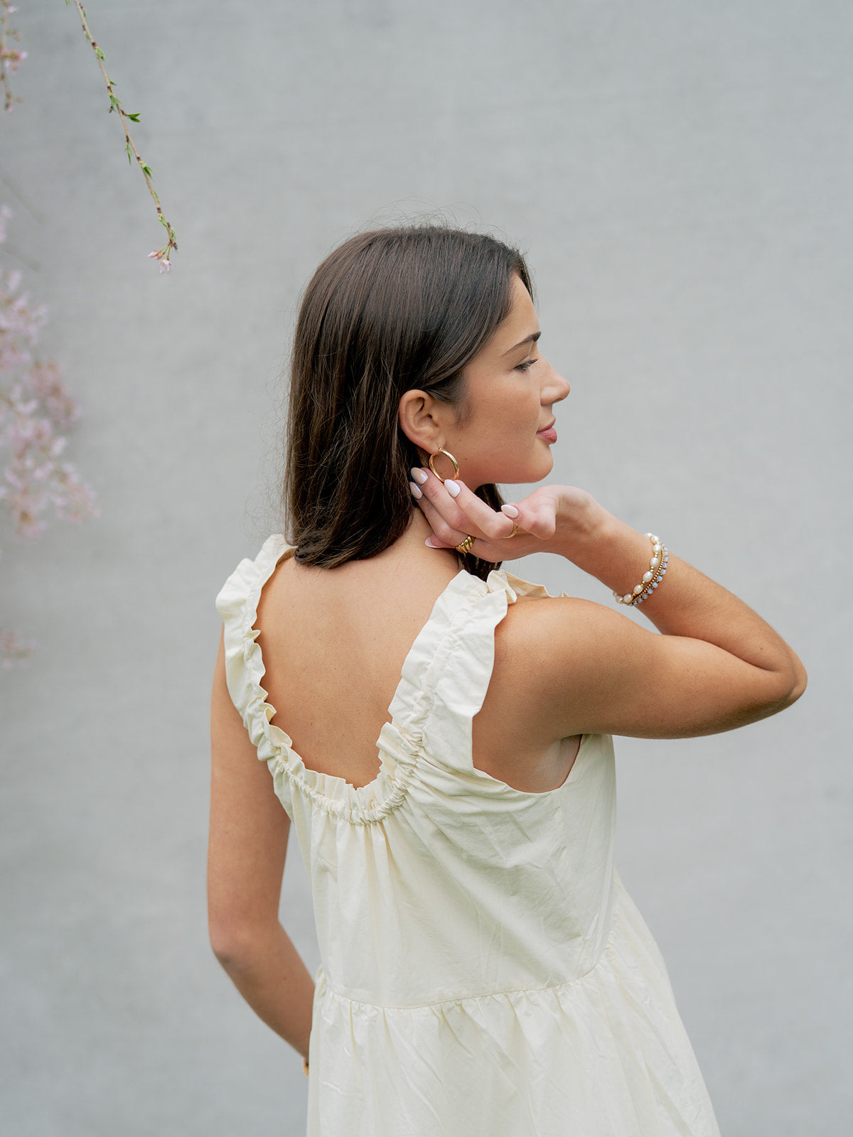 'Magnolia' Dress in Cream