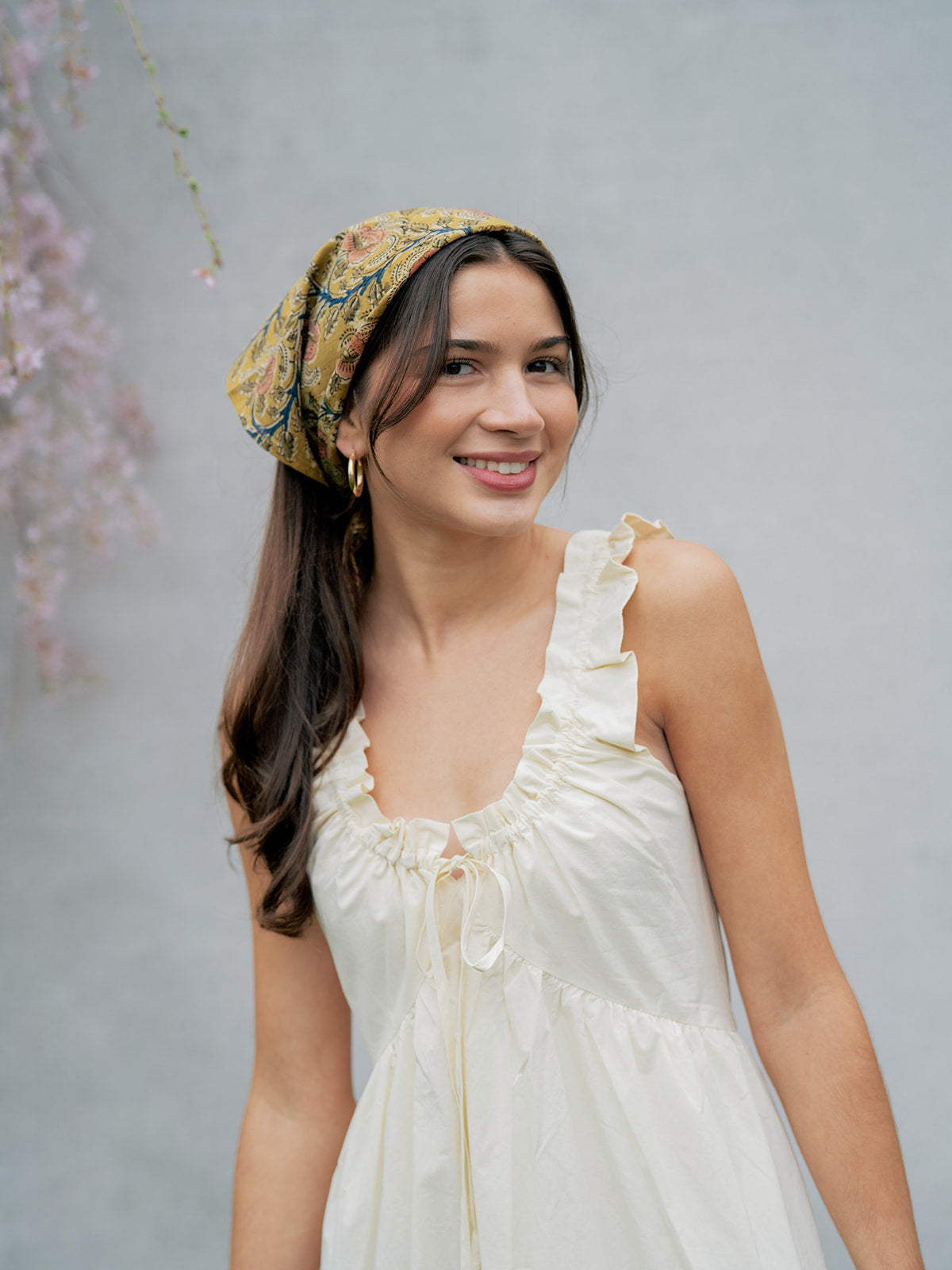 Cotton Scarf in Khaki