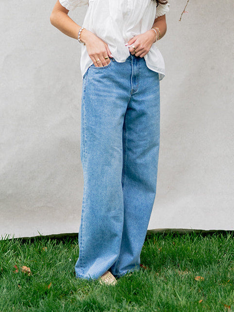 'Wren' Straight Leg Denim Pants