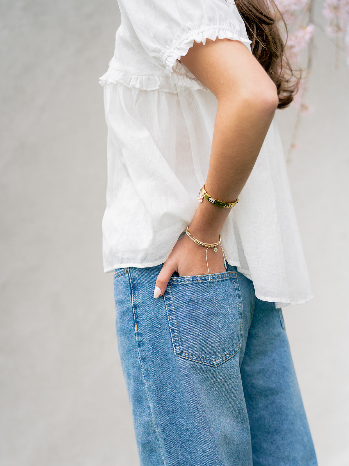 'Wren' Straight Leg Denim Pants