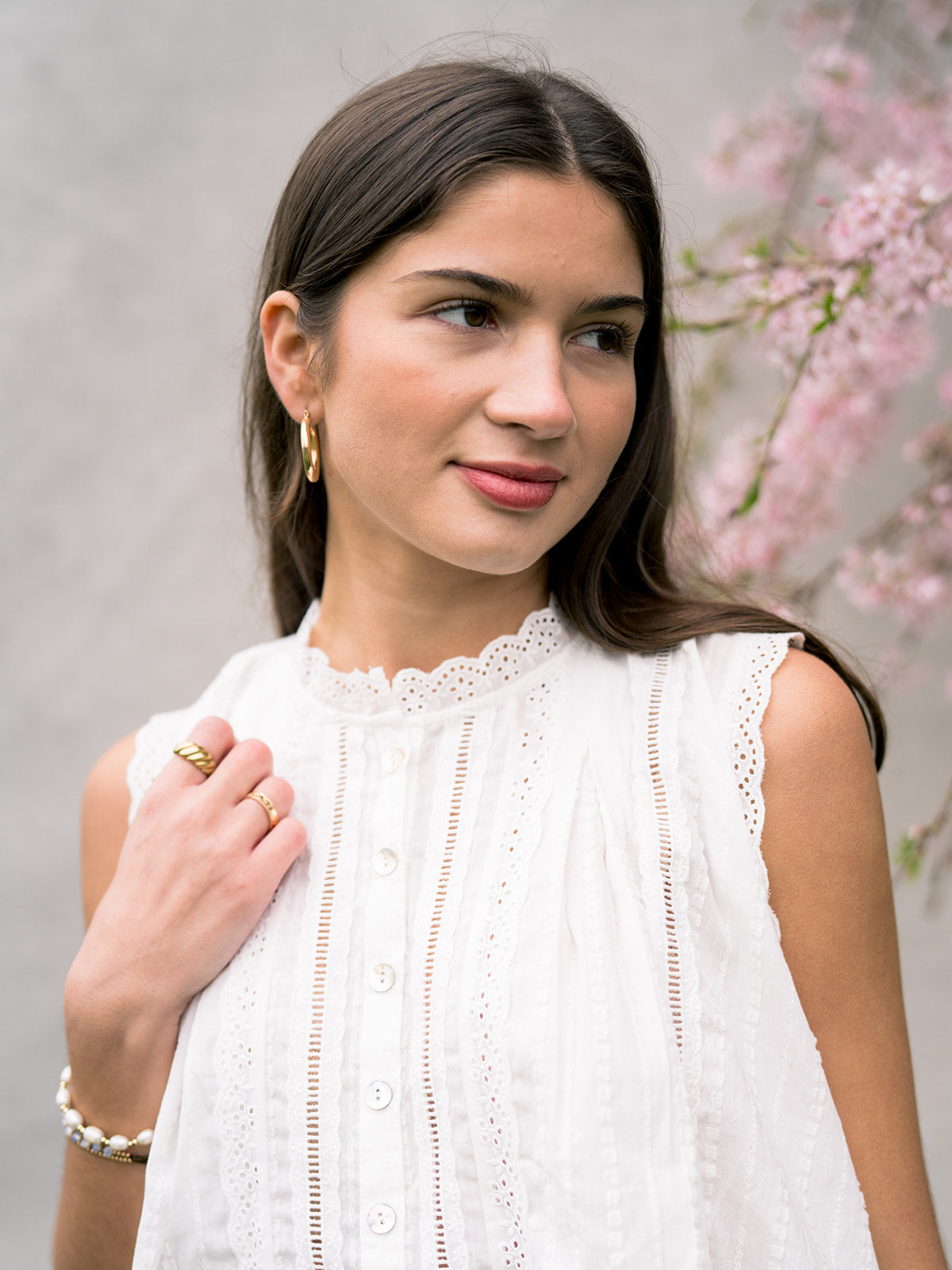 'Jasmine' Top in White