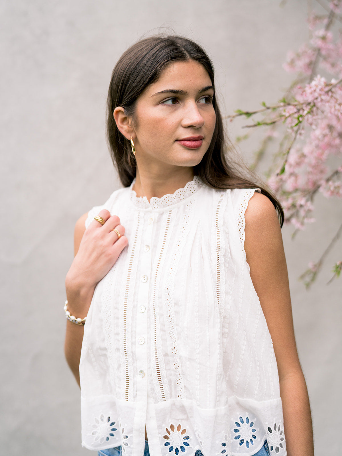 'Jasmine' Top in White