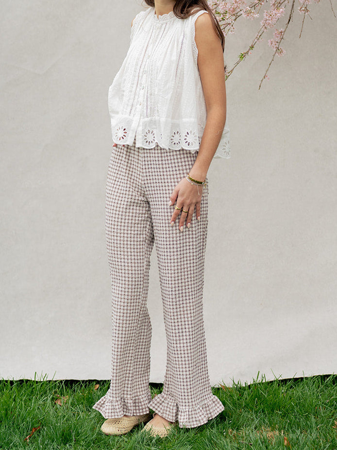'Hazel' Gingham Pants