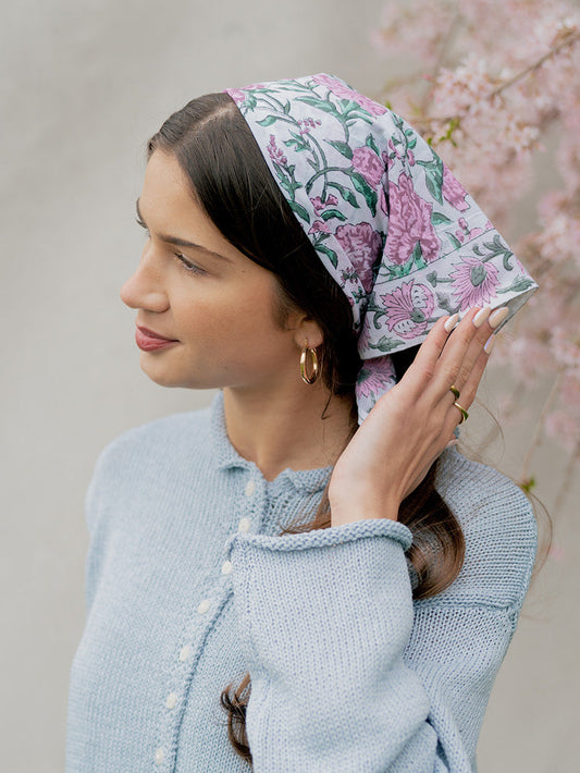 Cotton Scarf in White