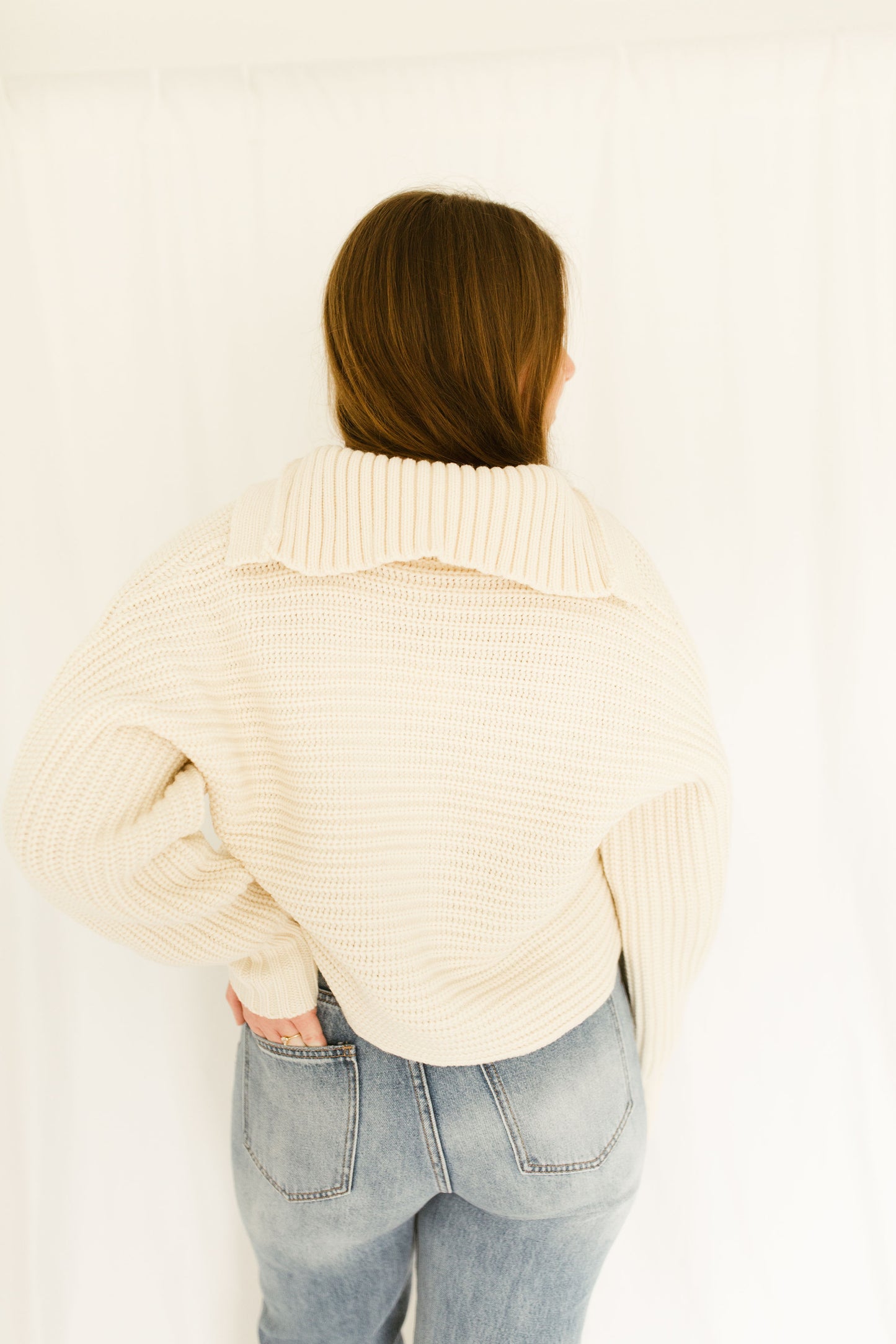 'Piper' Sweater in Cream